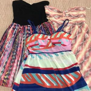 Bundle: 3 junior ROXY dresses.